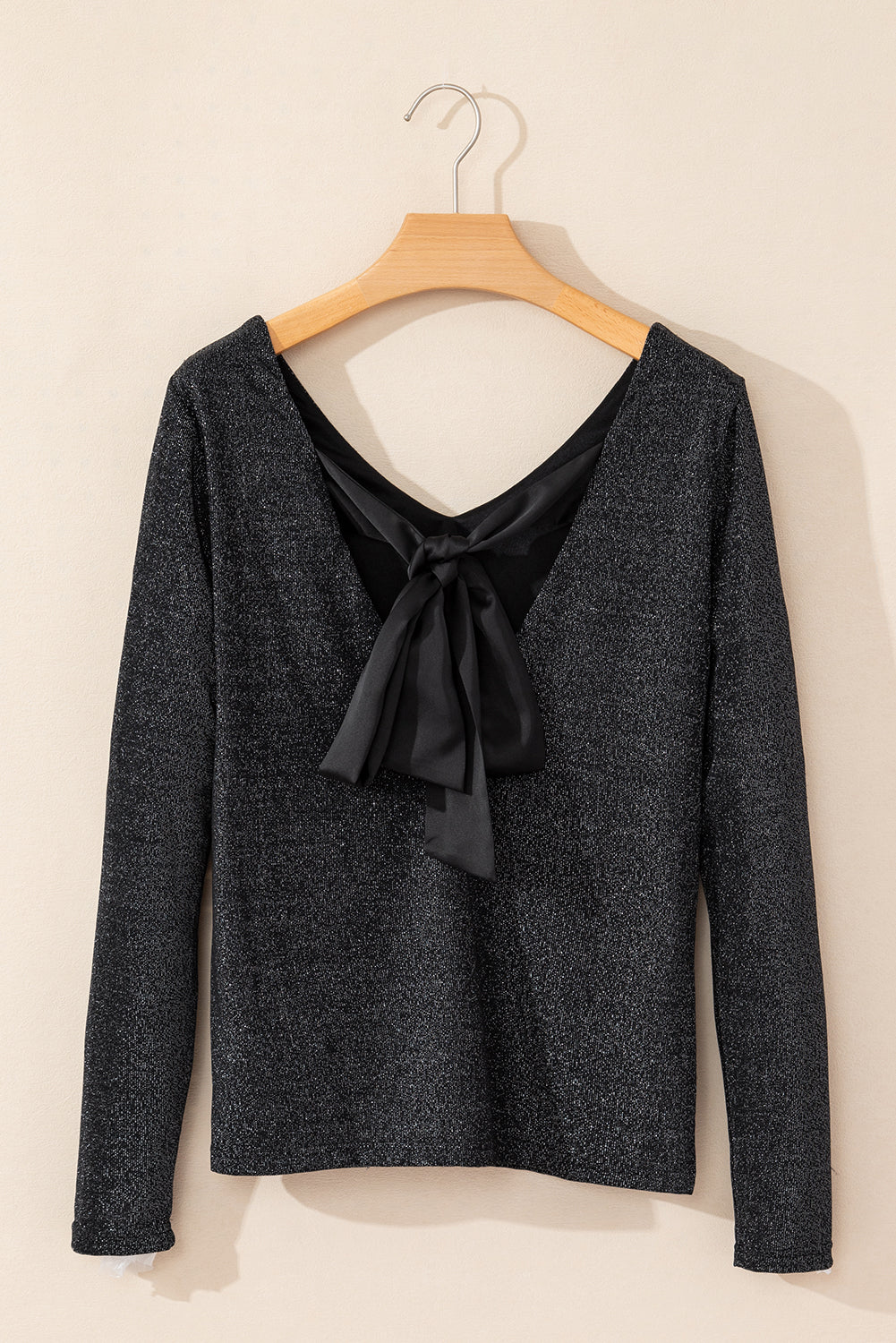 V-Neck Long Sleeve Blouse